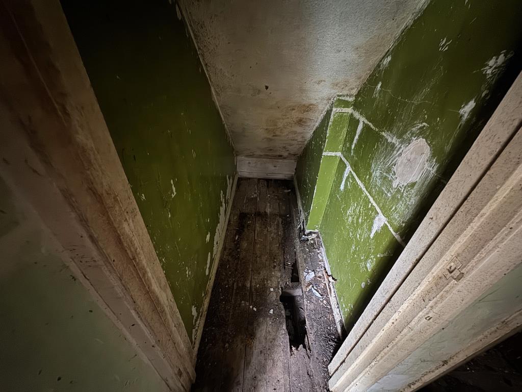 Lot: 158 - THREE-BEDROOM DETACHED HOUSE FOR TOTAL REFURBISHMENT - Under stair cupboard